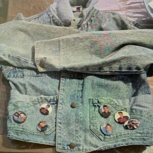 Kids Denim Jacket with Button Accents